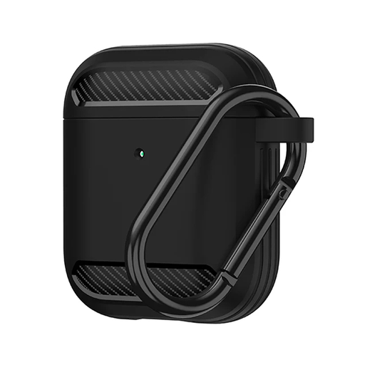 Techsuit - Szénszilikon - AirPods 1 / AirPods 2-hez - Fekete tok Techsuit - Szénszilikon - AirPods 1 / AirPods 2-hez - Fekete tok