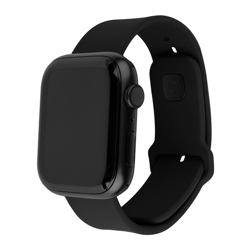  Fixed - Szilikon Sport Szíj Készlet 32 mm - Apple Watch 1/2/3/4/5/6/7/8/9/10/SE/SE 2 (38/40/41/42 mm) - Fekete