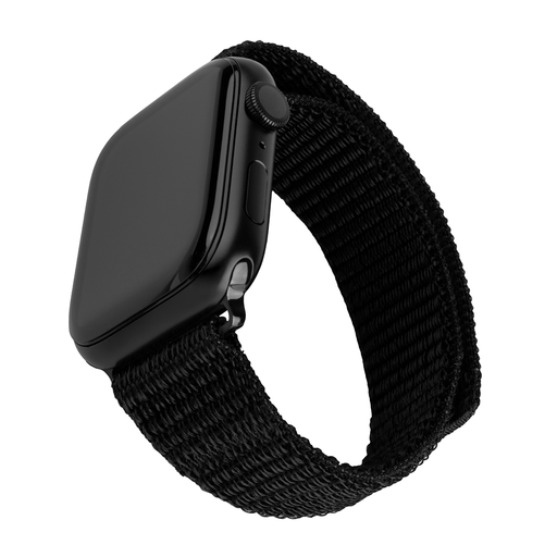  Fix - Nylon Sportos Szíj 35mm - Apple Watch 1/2/3/4/5/6/7/8/9/10/SE/SE 2/Ultra/Ultra 2 (42/44/45/46/49mm) - Fekete