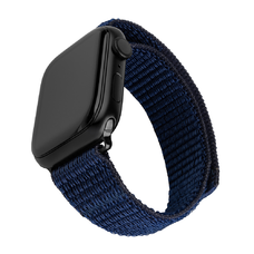  Fixed - Nejlon Sportos Szíj 32mm - Apple Watch 1/2/3/4/5/6/7/8/9/10/SE/SE 2 (38/40/41/42mm) - Sötétkék