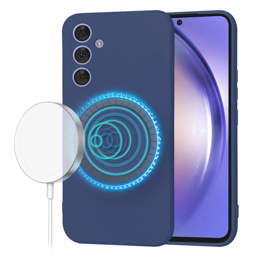 Techsuit - SoftFlex MagSafe - Samsung Galaxy A54 - Tengerészkék tok Techsuit - SoftFlex MagSafe - Samsung Galaxy A54 - Tengerészkék tok