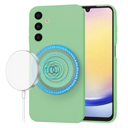 Techsuit - SoftFlex MagSafe - Samsung Galaxy A54 - Mentazöld tok Techsuit - SoftFlex MagSafe - Samsung Galaxy A54 - Mentazöld tok