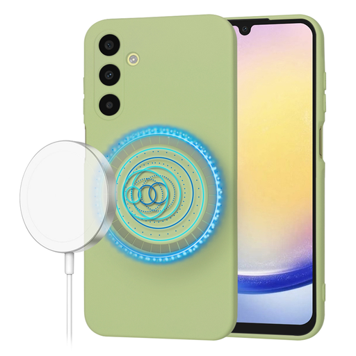 Techsuit - SoftFlex MagSafe - Samsung Galaxy A25 5G - Matcha tok Techsuit - SoftFlex MagSafe - Samsung Galaxy A25 5G - Matcha tok