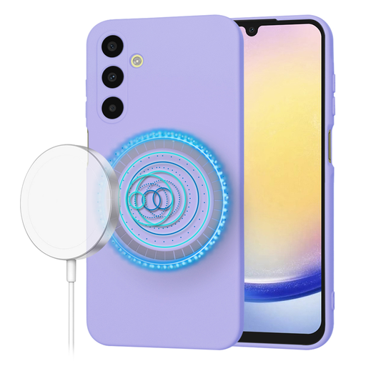 Techsuit - SoftFlex MagSafe - Samsung Galaxy A25 5G - Világos lila tok Techsuit - SoftFlex MagSafe - Samsung Galaxy A25 5G - Világos lila tok