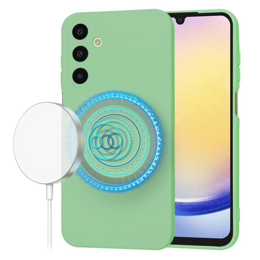 Techsuit - SoftFlex MagSafe - Samsung Galaxy A25 5G - Menta Zöld tok Techsuit - SoftFlex MagSafe - Samsung Galaxy A25 5G - Menta Zöld tok