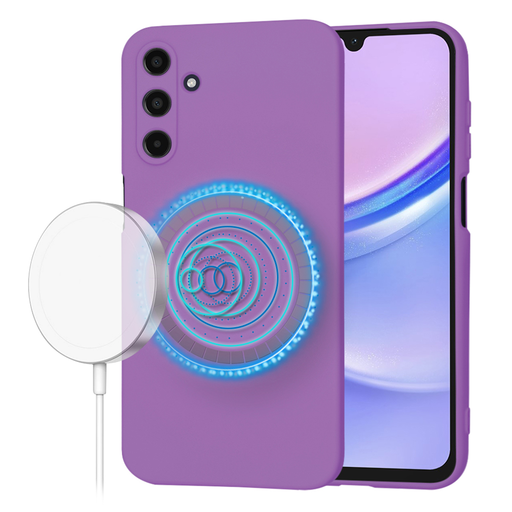 Techsuit - SoftFlex MagSafe - Samsung Galaxy A15 4G / A15 5G - Lila tok Techsuit - SoftFlex MagSafe - Samsung Galaxy A15 4G / A15 5G - Lila tok