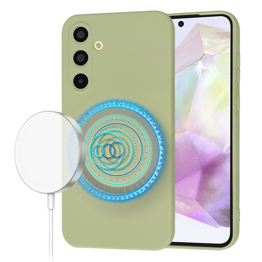 Techsuit - SoftFlex MagSafe - Samsung Galaxy A35 5G - Matcha tok Techsuit - SoftFlex MagSafe - Samsung Galaxy A35 5G - Matcha tok