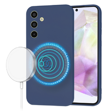  Techsuit - SoftFlex MagSafe - Samsung Galaxy A35 5G - Tengerészkék tok