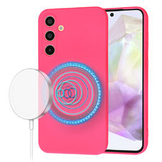  Techsuit - SoftFlex MagSafe - Samsung Galaxy A35 5G - Forró Pink tok