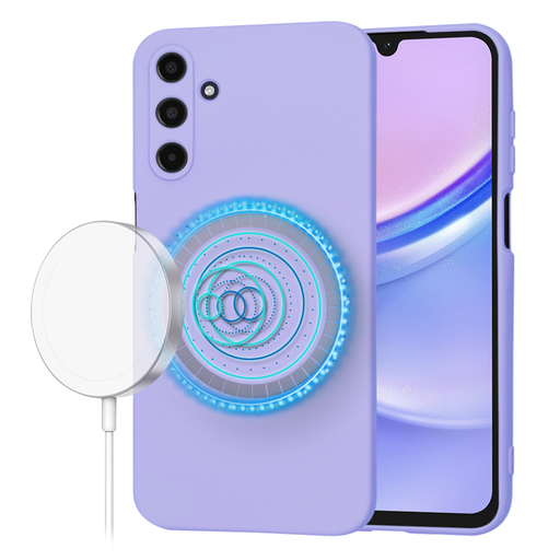 Techsuit - SoftFlex MagSafe - Samsung Galaxy A15 4G / A15 5G - Világos Lila tok Techsuit - SoftFlex MagSafe - Samsung Galaxy A15 4G / A15 5G - Világos Lila tok