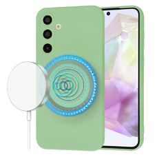  Techsuit - SoftFlex MagSafe - Samsung Galaxy A35 5G - Mentazöld tok