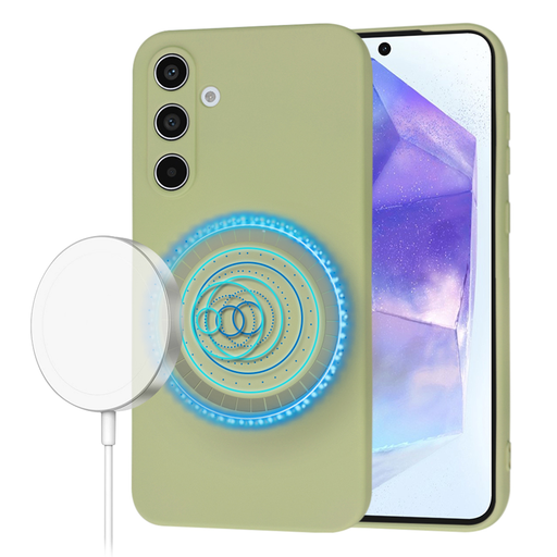 Techsuit - SoftFlex MagSafe - Samsung Galaxy A55 5G - Matcha tok Techsuit - SoftFlex MagSafe - Samsung Galaxy A55 5G - Matcha tok