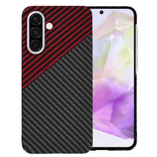  Techsuit - Carbonite FiberShell - Samsung Galaxy A36 5G - Vörös Vortex tok