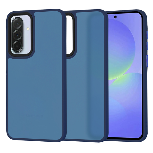 Techsuit - HaloFrost sorozat - Samsung Galaxy A36 5G - Mélykék tok Techsuit - HaloFrost sorozat - Samsung Galaxy A36 5G - Mélykék tok