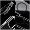 Csepp Ragasztó Színes Gyűrű Mag-Tok kompatibilis MagSafe-fel az IPHONE 15 PRO MAX fekete - 0. kép