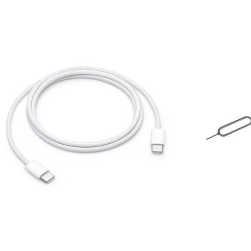 MW493ZM/A iPhone USB-C/USB-C 60W Adatkábel 1m + SIM tű Fehér (OOB Bulk)