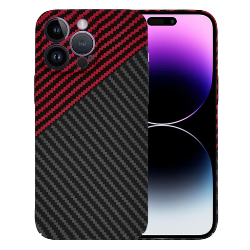 Techsuit - Karbonszálas Burok - iPhone 14 Pro Max - Vörös Vortex tok Techsuit - Karbonszálas Burok - iPhone 14 Pro Max - Vörös Vortex tok