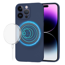  Techsuit - SoftFlex MagSafe - iPhone 14 Pro Max - Tengerészkék tok