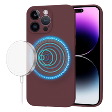  Techsuit - SoftFlex MagSafe - iPhone 14 Pro Max - Szilva Vörös tok