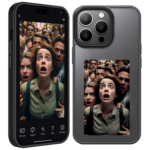 Techsuit - SmartScreen NFC - iPhone 14 Pro - Fekete tok Techsuit - SmartScreen NFC - iPhone 14 Pro - Fekete tok