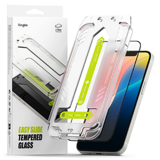 iPhone 16e / 13 / 13 Pro / 14 Edzett üveg Ringke Easy Slide 2-csomag Átlátszó üvegfólia