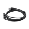 Baseus Ultra-Fast One-for-Three Gyors Töltőkábel USB-A M+L+C 3.5A 0.8m Kozmikus Fekete - 1. kép