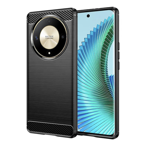 Techsuit - Szén-szilikon - Honor Magic6 Lite - Fekete tok Techsuit - Szén-szilikon - Honor Magic6 Lite - Fekete tok