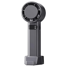  Techsuit - Prémium Kézi Ventilátor (F83) - Hordozható, Állítható, Újratölthető, 4800mAh - Szürke