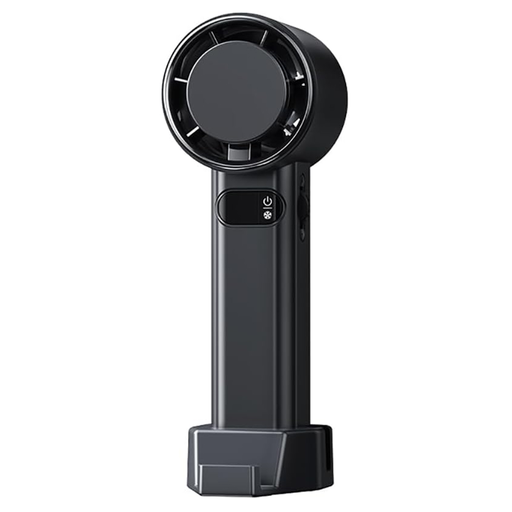  Techsuit - Prémium Kézi Ventilátor (F83) - Hordozható, Állítható, Újratölthető, 4800mAh - Fekete