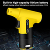 Techsuit - Szuper Jet Ventilátor (0601A) - Vezeték nélküli, 3 állítható sebességgel, 40W, 2600mAh, 100000RPM - Fekete / Türkiz - 0. kép