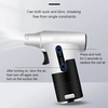  Techsuit - Szuper Jet Ventilátor (0601A) - Vezeték nélküli, 3 állítható sebességgel, 40W, 2600mAh, 100000RPM - Fekete / Türkiz - 3. kép