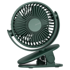  JisuLife - Prémium Mini Csíptetős Ventilátor Life1 (FA29A) - Asztali, Hordozható, 4000mAh, 3 Sebesség, 360°-os Forgathatóság - Sötétzöld