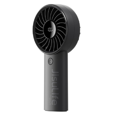  JisuLife - Prémium Kézi Ventilátor (Life4) - LED Digitális Kijelzővel, 3600mAh, 5 Szélsebesség - Fekete