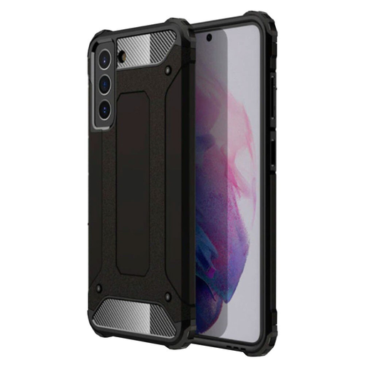Techsuit - Hibrid Páncél - Samsung Galaxy S21 FE - Fekete tok Techsuit - Hibrid Páncél - Samsung Galaxy S21 FE - Fekete tok