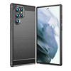  Techsuit - Karbon Szilikon - Samsung Galaxy S22 Ultra - Fekete tok - 0. kép