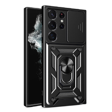  Techsuit - CamShield sorozat - Samsung Galaxy S22 Ultra 5G - Fekete tok