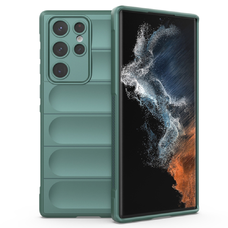  Techsuit - Varázspajzs - Samsung Galaxy S22 Ultra 5G - Zöld tok
