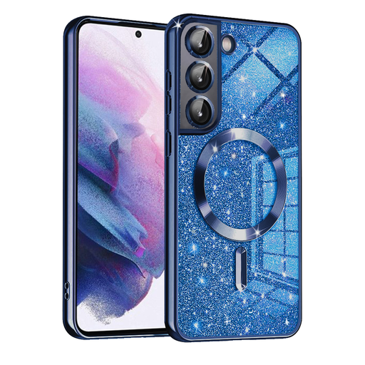 Techsuit - Luxus Kiverődésű MagSafe - Samsung Galaxy S21 FE 5G - Mélykék tok Techsuit - Luxus Kiverődésű MagSafe - Samsung Galaxy S21 FE 5G - Mélykék tok