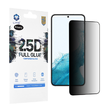  Lito - 2.5D Teljes Ragasztású Üveg - Samsung Galaxy S22 5G - Magánszféra Védelmével