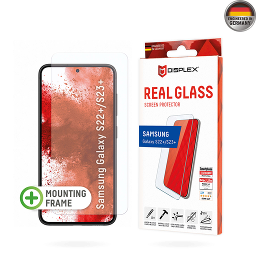 Displex - Prémium Valódi Üveg 2D - Samsung Galaxy S22 Plus 5G / S23 Plus - Átlátszó üvegfólia Displex - Prémium Valódi Üveg 2D - Samsung Galaxy S22 Plus 5G / S23 Plus - Átlátszó üvegfólia