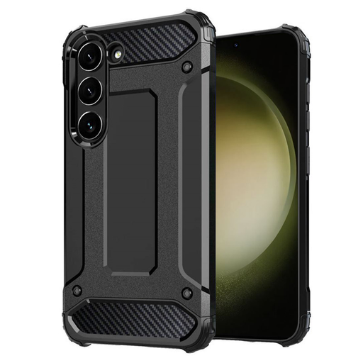 Techsuit - Hibrid Páncél - Samsung Galaxy S23 Plus - Fekete tok Techsuit - Hibrid Páncél - Samsung Galaxy S23 Plus - Fekete tok