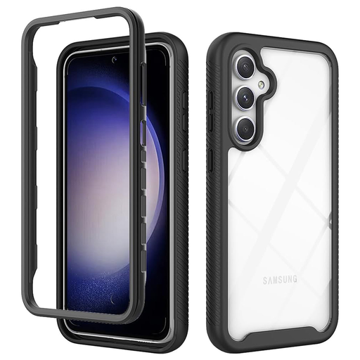 Techsuit - Defense360 Pro + Képernyővédő - Samsung Galaxy S23 FE - Fekete tok Techsuit - Defense360 Pro + Képernyővédő - Samsung Galaxy S23 FE - Fekete tok