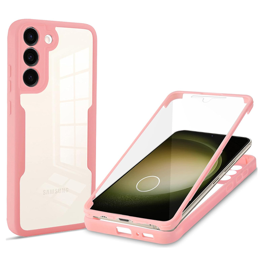 Techsuit - ColorVerse 360 sorozat + Képernyővédő - Samsung Galaxy S23 Plus - Rózsaszín tok Techsuit - ColorVerse 360 sorozat + Képernyővédő - Samsung Galaxy S23 Plus - Rózsaszín tok