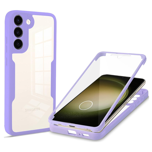 Techsuit - ColorVerse 360 sorozat + Képernyővédő - Samsung Galaxy S23 Plus - Lila tok Techsuit - ColorVerse 360 sorozat + Képernyővédő - Samsung Galaxy S23 Plus - Lila tok