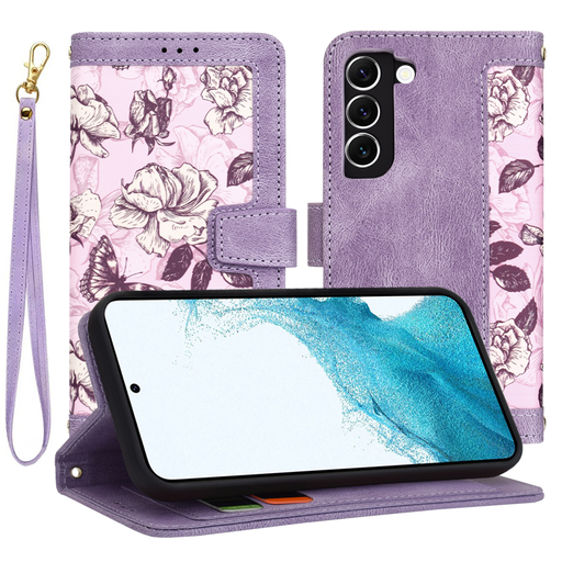 Techsuit - FlipCraft - Samsung Galaxy S22 5G - Titokzatos Lila tok Techsuit - FlipCraft - Samsung Galaxy S22 5G - Titokzatos Lila tok