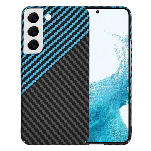 Techsuit - Karbonitrost-burkolat - Samsung Galaxy S22 5G - Kék Impulzus tok Techsuit - Karbonitrost-burkolat - Samsung Galaxy S22 5G - Kék Impulzus tok