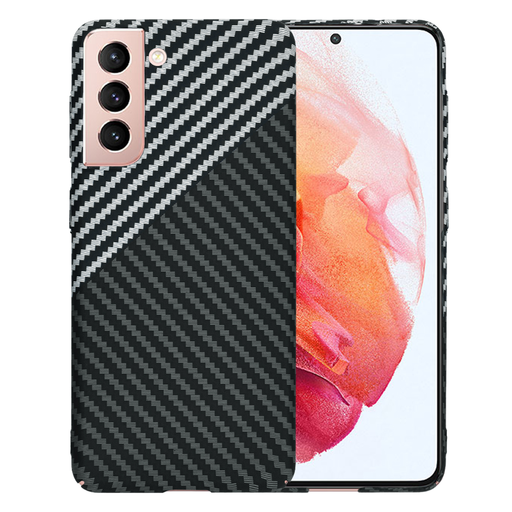 Techsuit - Karbonit SzálasHéj - Samsung Galaxy S21 5G - Lopakodó Szürke tok Techsuit - Karbonit SzálasHéj - Samsung Galaxy S21 5G - Lopakodó Szürke tok