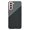  Techsuit - Karbonit SzálasHéj - Samsung Galaxy S21 5G - Lopakodó Szürke tok - 3. kép