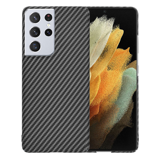 Techsuit - Karbonit Szálas Héj - Samsung Galaxy S21 Ultra 5G - Fekete tok Techsuit - Karbonit Szálas Héj - Samsung Galaxy S21 Ultra 5G - Fekete tok