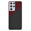  Techsuit - Karbonit Szálpajzs - Samsung Galaxy S21 Ultra 5G - Vörös Vortex tok - 1. kép